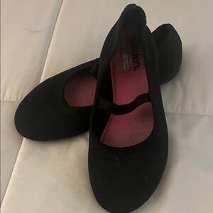 Sketchers Memory Foam  Black Women's sparkle Ballet Flats size 5
